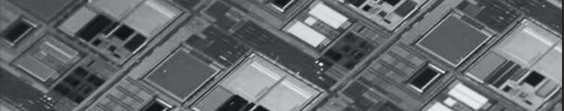 Macro photograph of an integrated circuit die